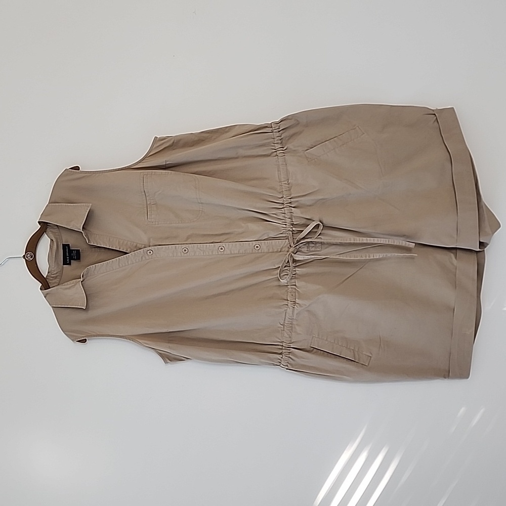 Lane Bryant Safari Khaki Sleeveless Romper Shorts W26 box27